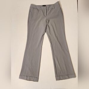 Vintage Y2k Star City Low Rise Wide Leg Gray Pinstripe Trousers Pants Size 11